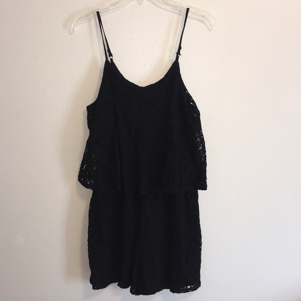 Black Lace Romper